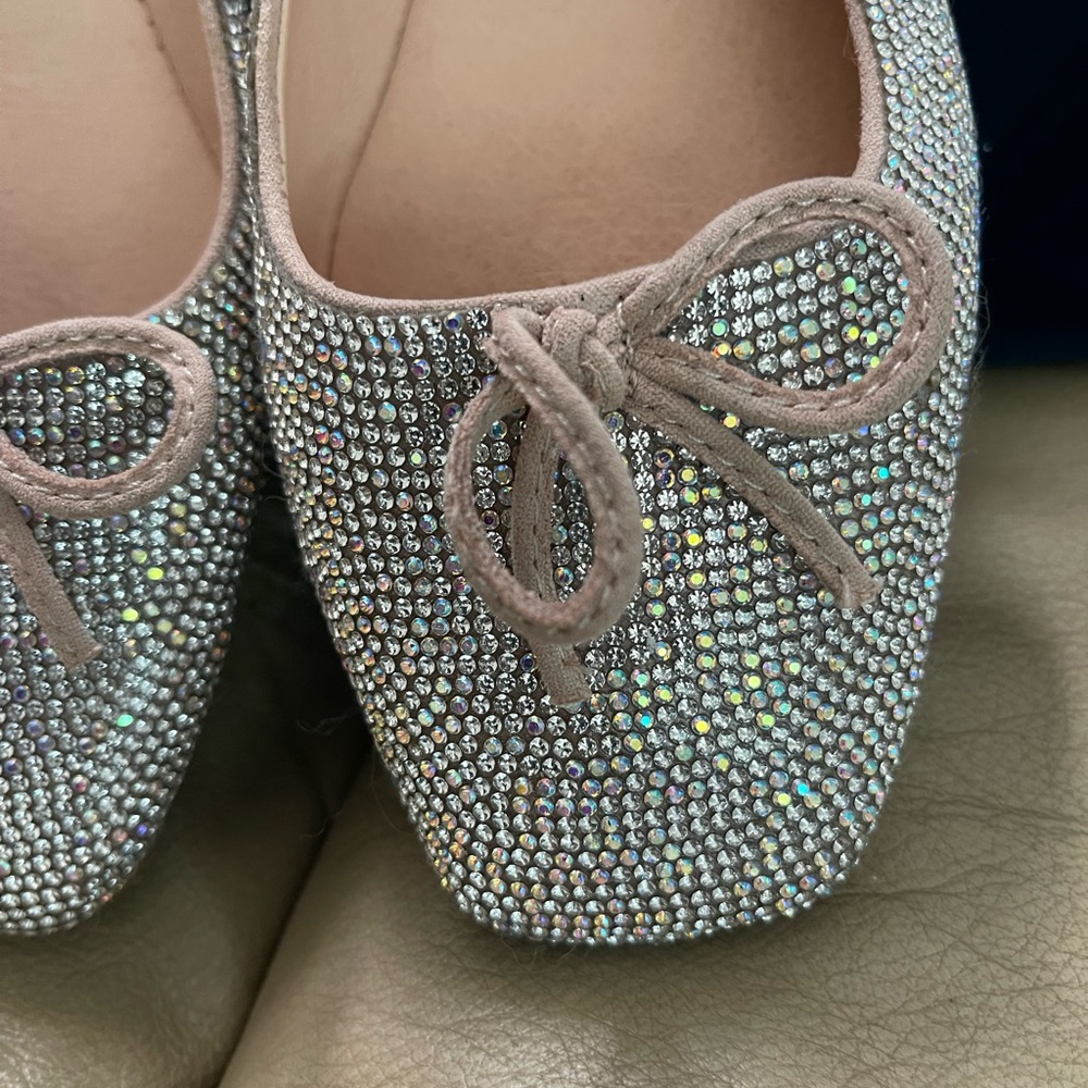 Matisse Roxy Clear Rhinestone Ballet Flats - Picture 8 of 9